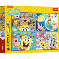 SpongeBob SquarePants 4 x 250 Piece Jigsaw Puzzle Set