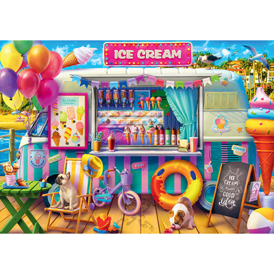 The Ice Cream Van 1000 Piece Jigsaw Puzzle image number 2