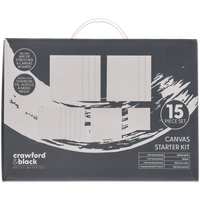 Crawford & Black Canvas Starter Kit: 15 Piece Set