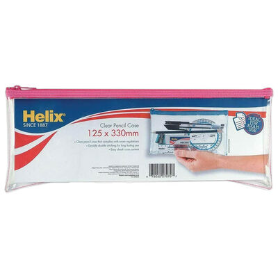 Helix Long Clear Pencil Case image number 3