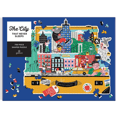 The City That Never Sleeps 750 Piece Shaped Jigsaw Puzzle image number 4