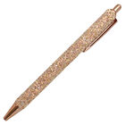 Bright Glitter Wrapped Retractable Ballpoint Pen: Gold image number 1