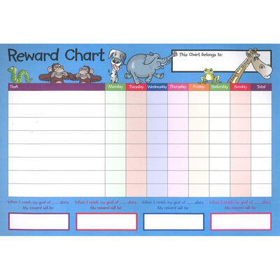 A4 Reward Charts and Sticker Set - Pack Of 4 image number 1