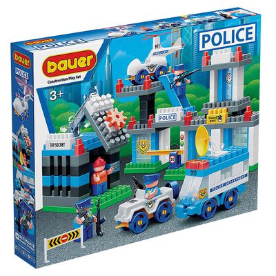 Bauer Blocks Police Department Playset image number 1