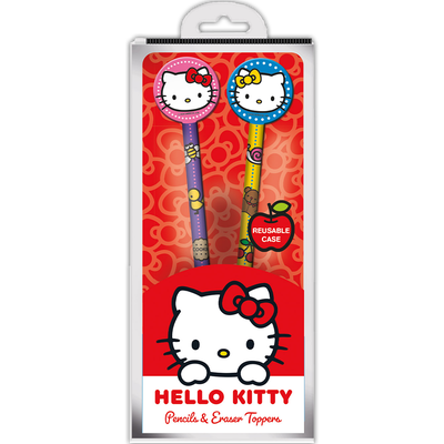 Hello Kitty Pencils and Toppers: Pack of 2 image number 1
