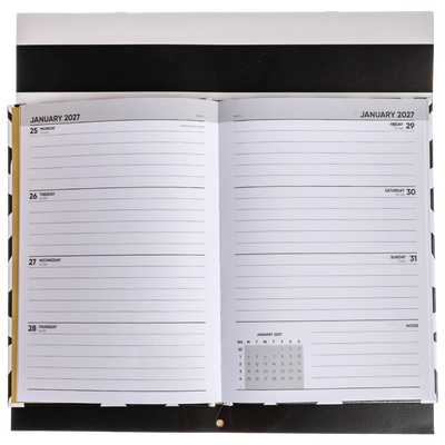 Monochrome Square Calendar and A5 Diary Set 2027 image number 2