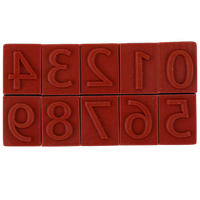 Wooden Number Stampers: Pack of 10
