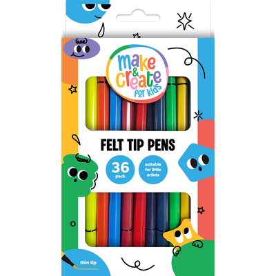 Felt Tip Pens: Pack of 36 image number 1