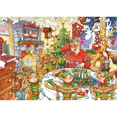 Wasgij Christmas Puzzle 13 Turkey’s Delight! 500 Piece Jigsaw Puzzle image number 2