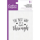 Crafters Companion Clear Acrylic Stamp - The Best Way image number 1