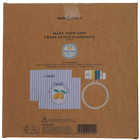 Bella Vita Make Your Own Cross Stitch Placemats Kit: Lemon image number 3