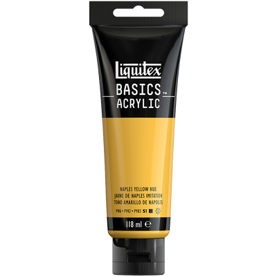 Liquitex Basics Acrylic Naples Yellow Hue: 118ml image number 1