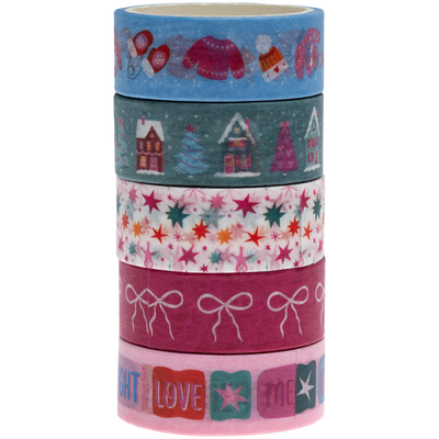 Christmas Washi Tapes: Pack of 5 image number 1