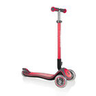 Red Globber Elite Deluxe 3 Wheel Scooter image number 1