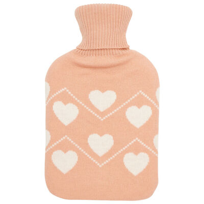 Hot Water Bottle: Pink hearts image number 1
