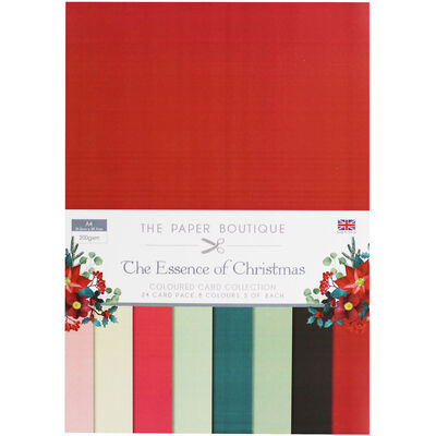 The Essence of Christmas Coloured Card Collection - 24 Pack image number 1