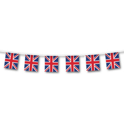 Union Jack Large Flag 40m Plastic Bunting image number 2
