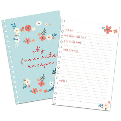 Floral Spiral Recipe Notebook image number 2