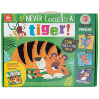 Never Touch a Tiger! Jigsaw Puzzle and Book Set