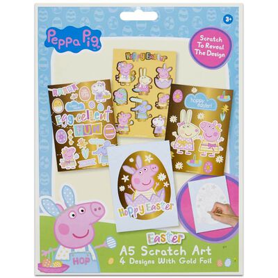 Peppa Pig Easter A5 Scratch Art image number 1