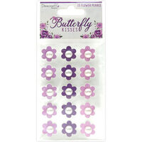 Dovecraft premium Butterfly Kisses Flower Pearls - Pack of 15