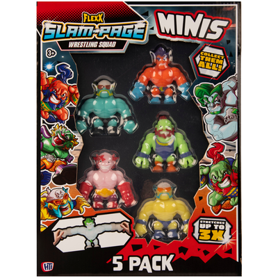 Slam-page Mini Stretchy Wrestlers: Pack of 5 image number 3