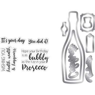 Gemini Shaker Card Stamp and Die Set - Prosecco Celebration image number 2