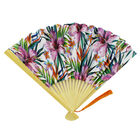 White Tropical Paper Fan image number 1