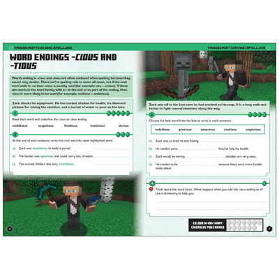 Minecraft English Ages 9-10: Official Workbook By Collins KS2 | The Works