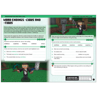 Minecraft English Ages 9-10: Official Workbook image number 2