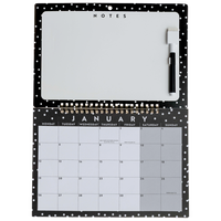2026 Spots Memo Calendar with Dry Wipe Pen