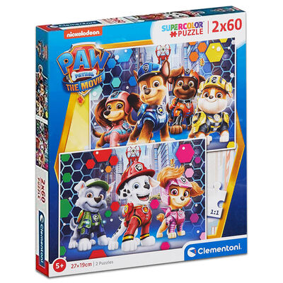 Paw Patrol 2-in-1 60 Piece Jigsaw Puzzle Set image number 1