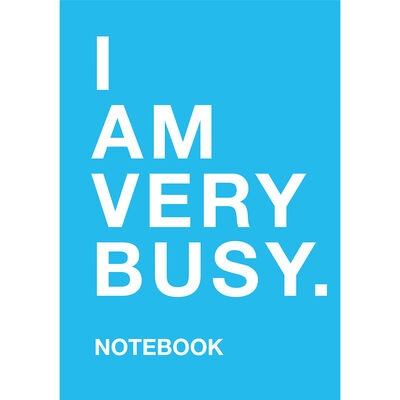 A5 Flexi I Am Very Busy Lined Notebook image number 1