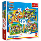 Holiday Paw Patrol 4 in 1 Jigsaw Puzzle Set image number 1
