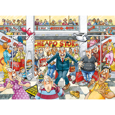 Wasgij Original 25 - Deal Breaker! 1000 Piece Jigsaw Puzzle image number 2