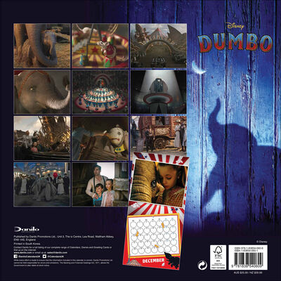 Disney Dumbo Official 2020 Square Calendar image number 3