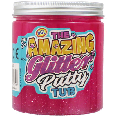 Pink Glitter Putty Tub image number 1