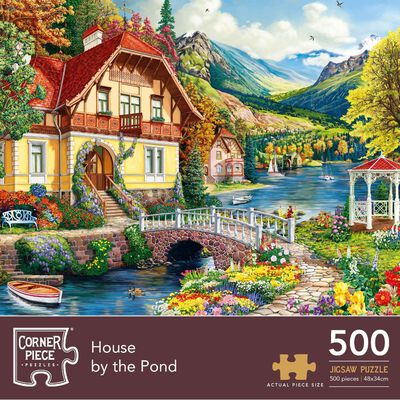 House By The Pond 500 Piece Jigsaw Puzzle image number 1