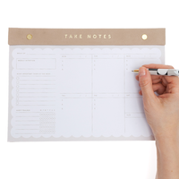 Geometry Planner and Note Set with Suede Edge