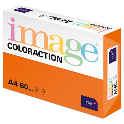 A4 Deep Orange Amsterdam Image Coloraction Copy Paper: 500 Sheets image number 1