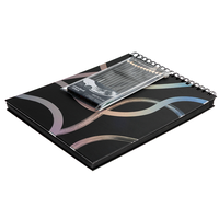 Crawford & Black Drawing Black Paper Pad Sketch Set: Pack of 13