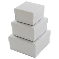 Square Nested Craft Boxes: Pack of 3