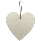 Wooden Craft Heart: 20.4cm x 19cm image number 1