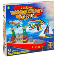 Build & Paint Wooden Craft Vehicles