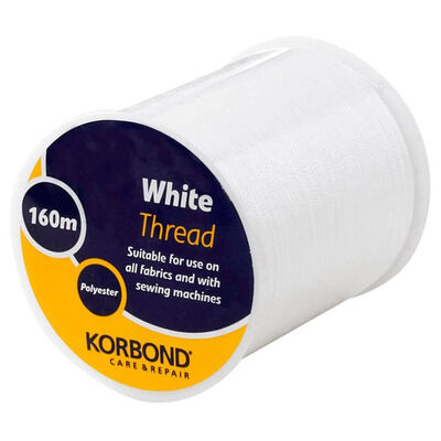 Korbond White Thread 160m image number 1