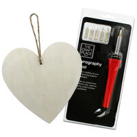 Create Your Own Personalised Wooden Heart Valentine's Day Bundle