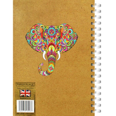 A5 Wiro Colourful Elephant Lined Notebook image number 2