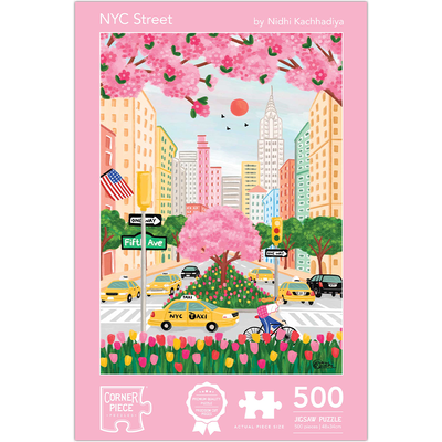 NYC Street by Nidhi Kachhadiya 500 Piece Jigsaw Puzzle image number 1