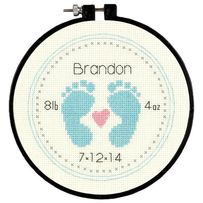 Cross Stitch Kit: Baby Footprints image number 2