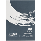 A6 Crawford & Black Black Paper Pad: 30 Sheets image number 1